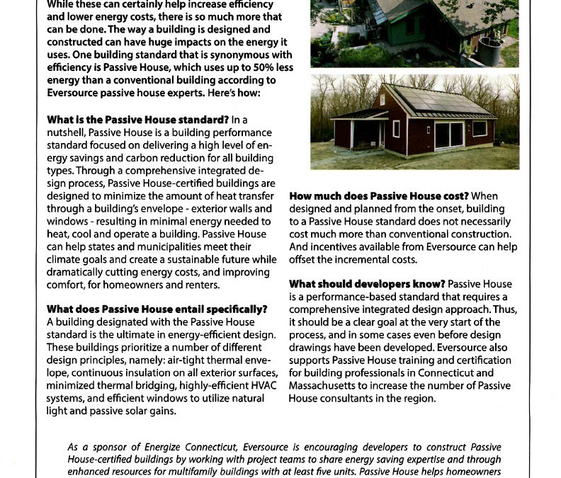 Passive House: EFFICIENCY FROM THE GROUND UP
